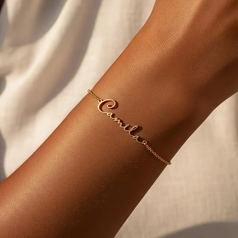 Custom Name Bracelet Personalized Waterproof