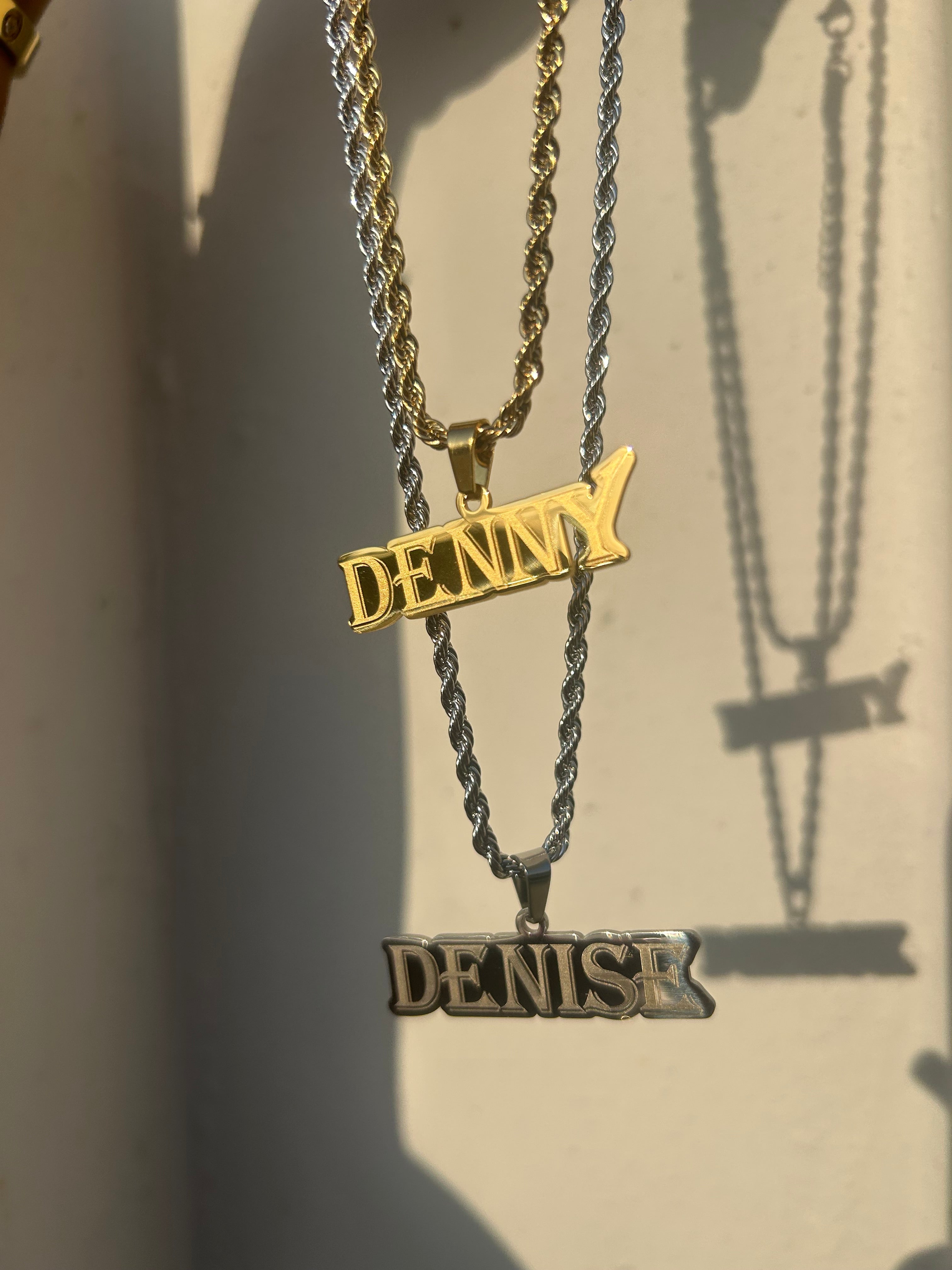 Custom outline necklace