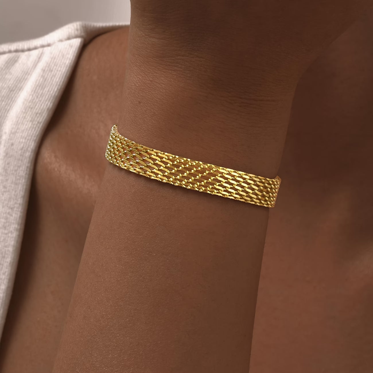 Golden Mesh Bracelet