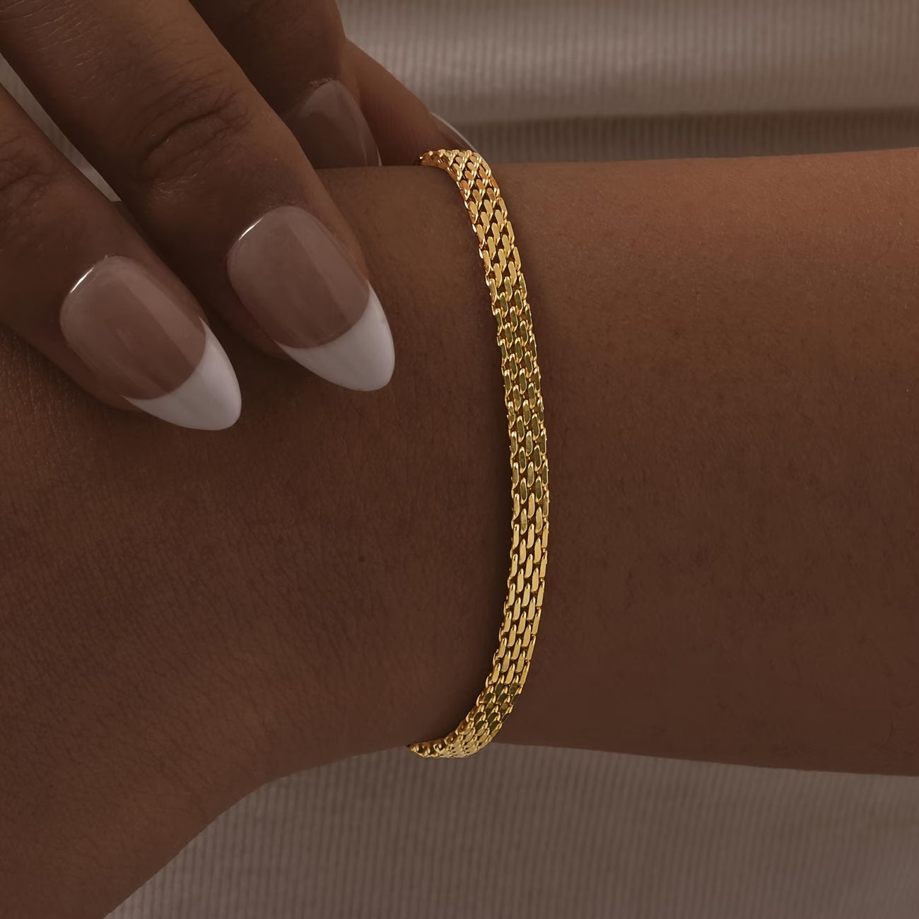 Golden Mesh Bracelet