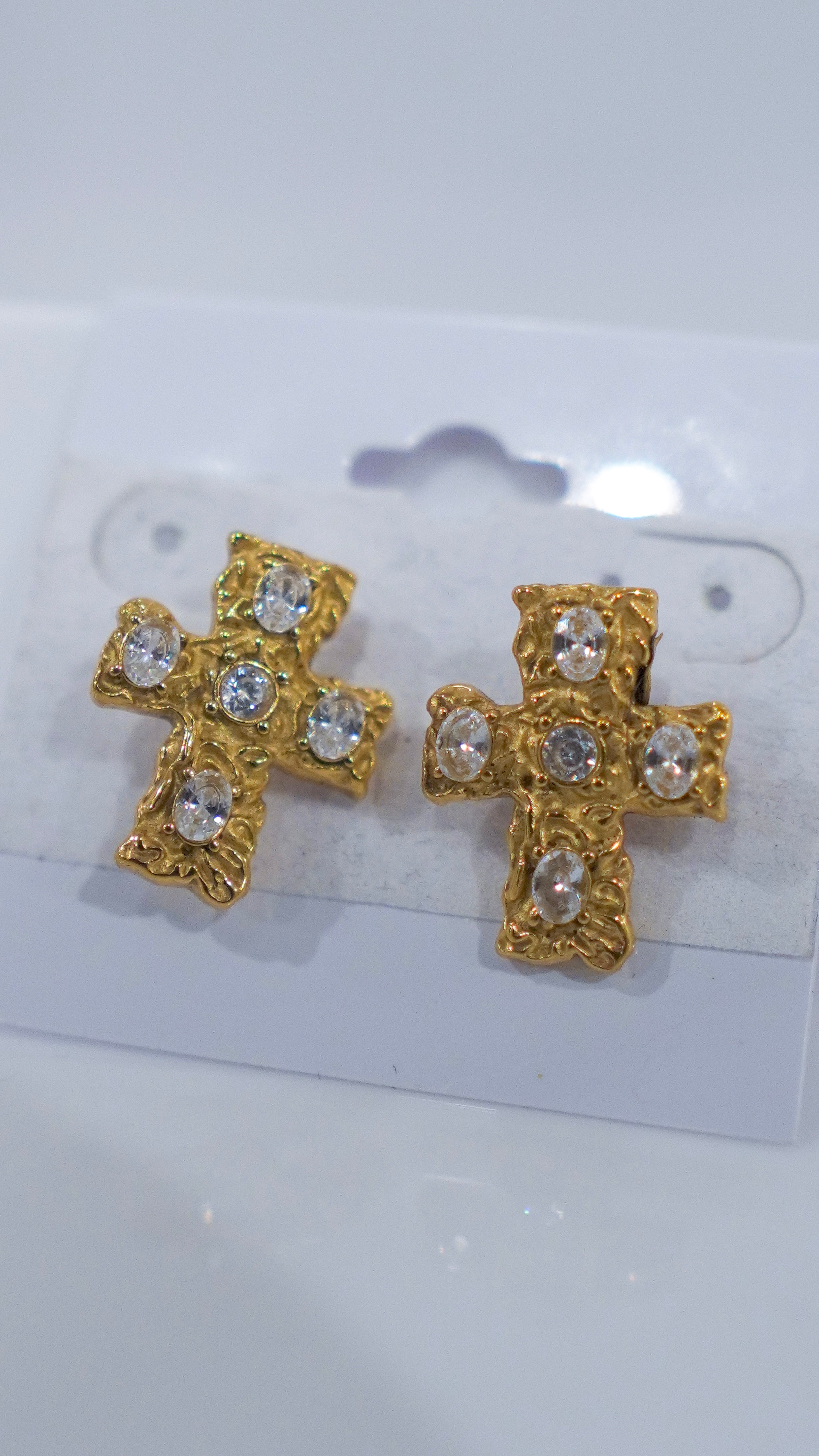 Radiant Cross Studs