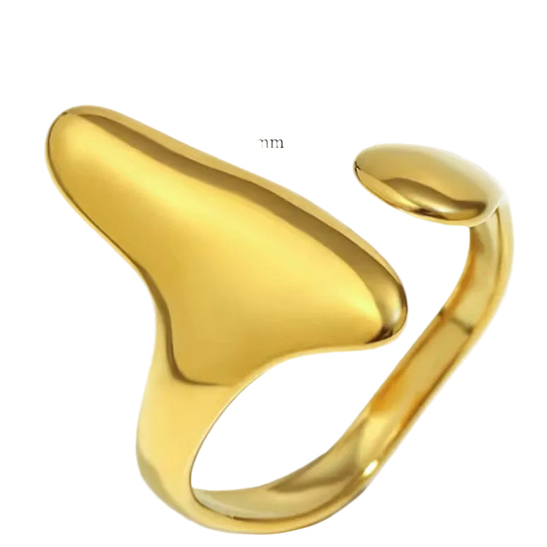 Irregular design ring Stainless Steel Waterproof