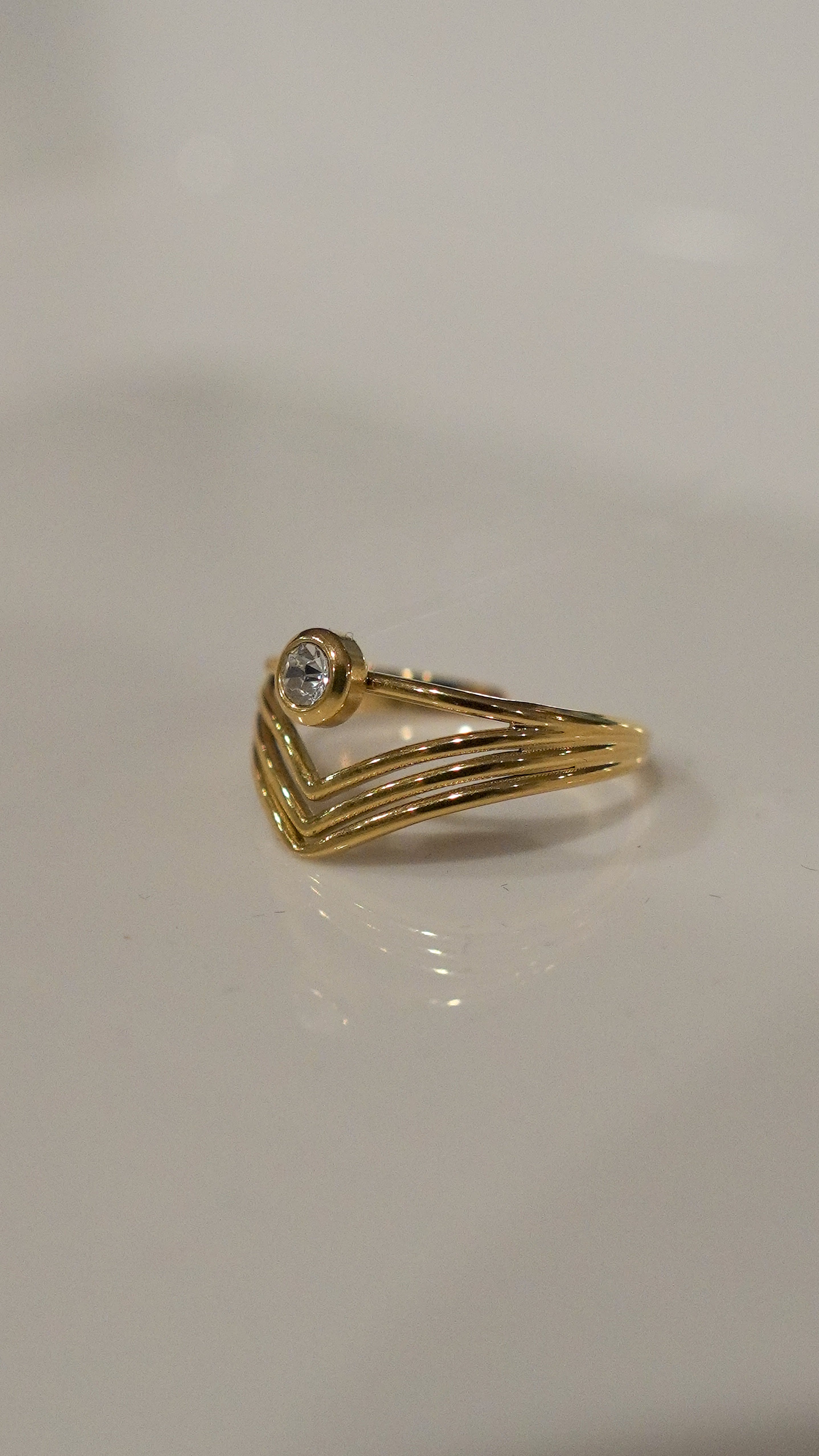 The Chevron Gem Ring