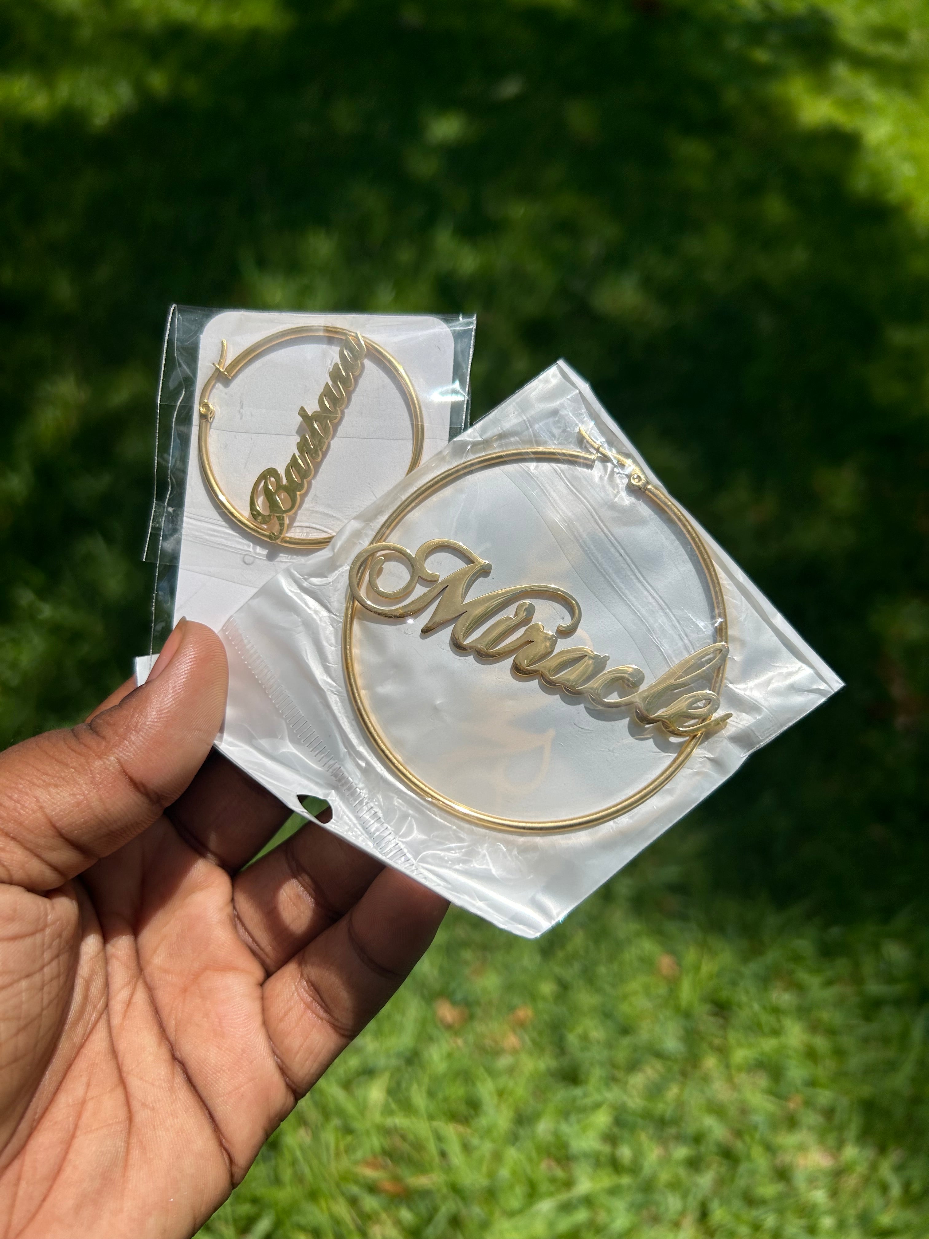 Custom Hoop earrings