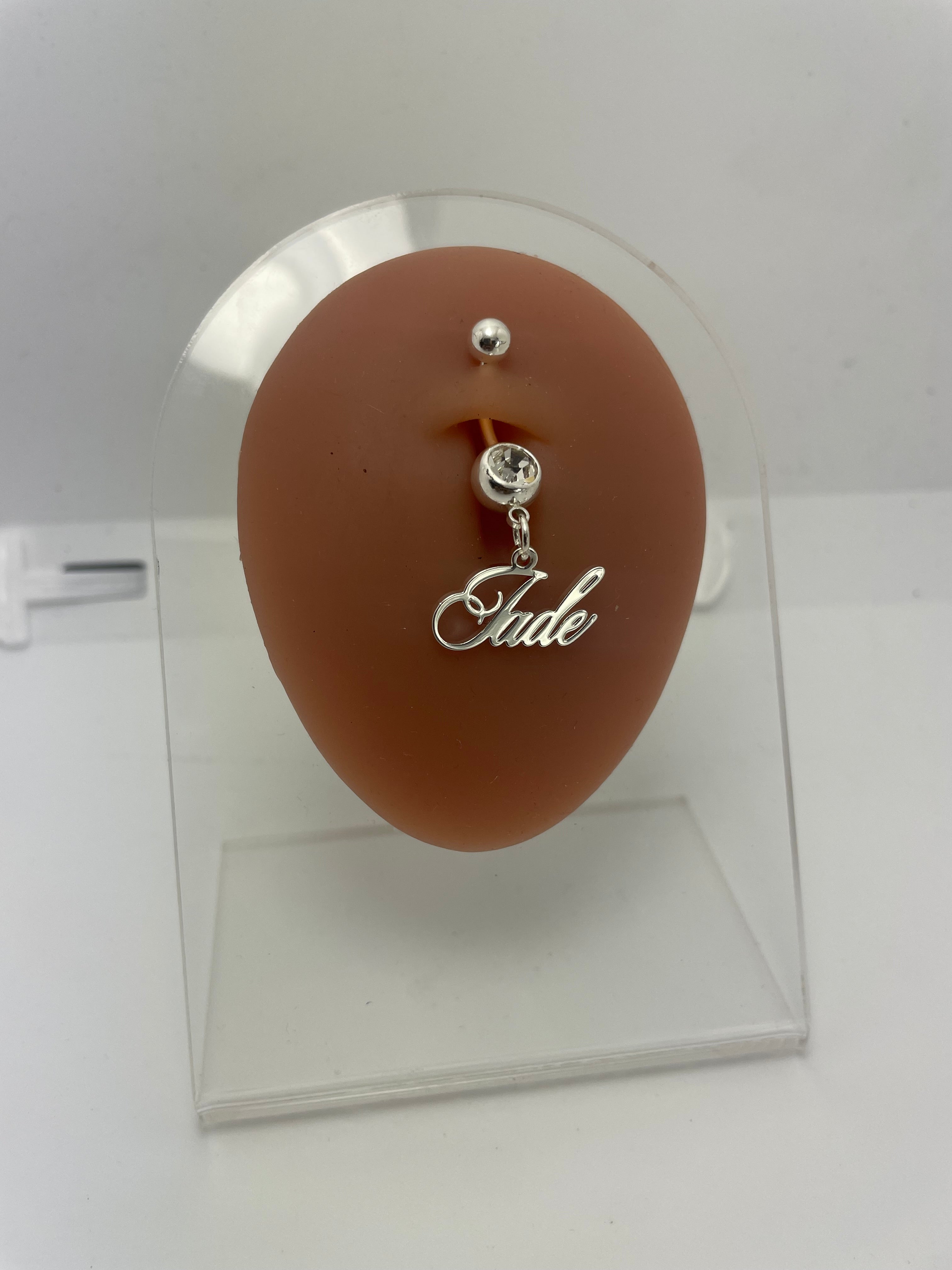 Custom Name Belly Ring