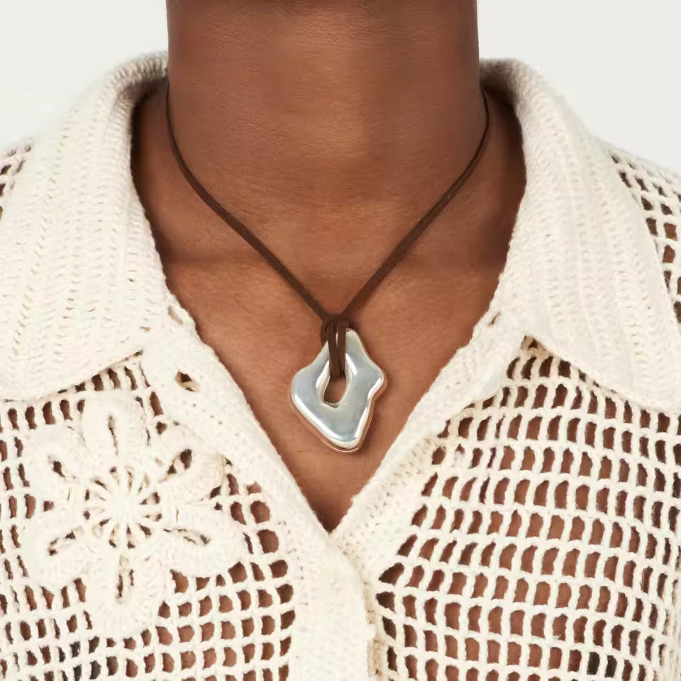 Abstract Wave Pendant