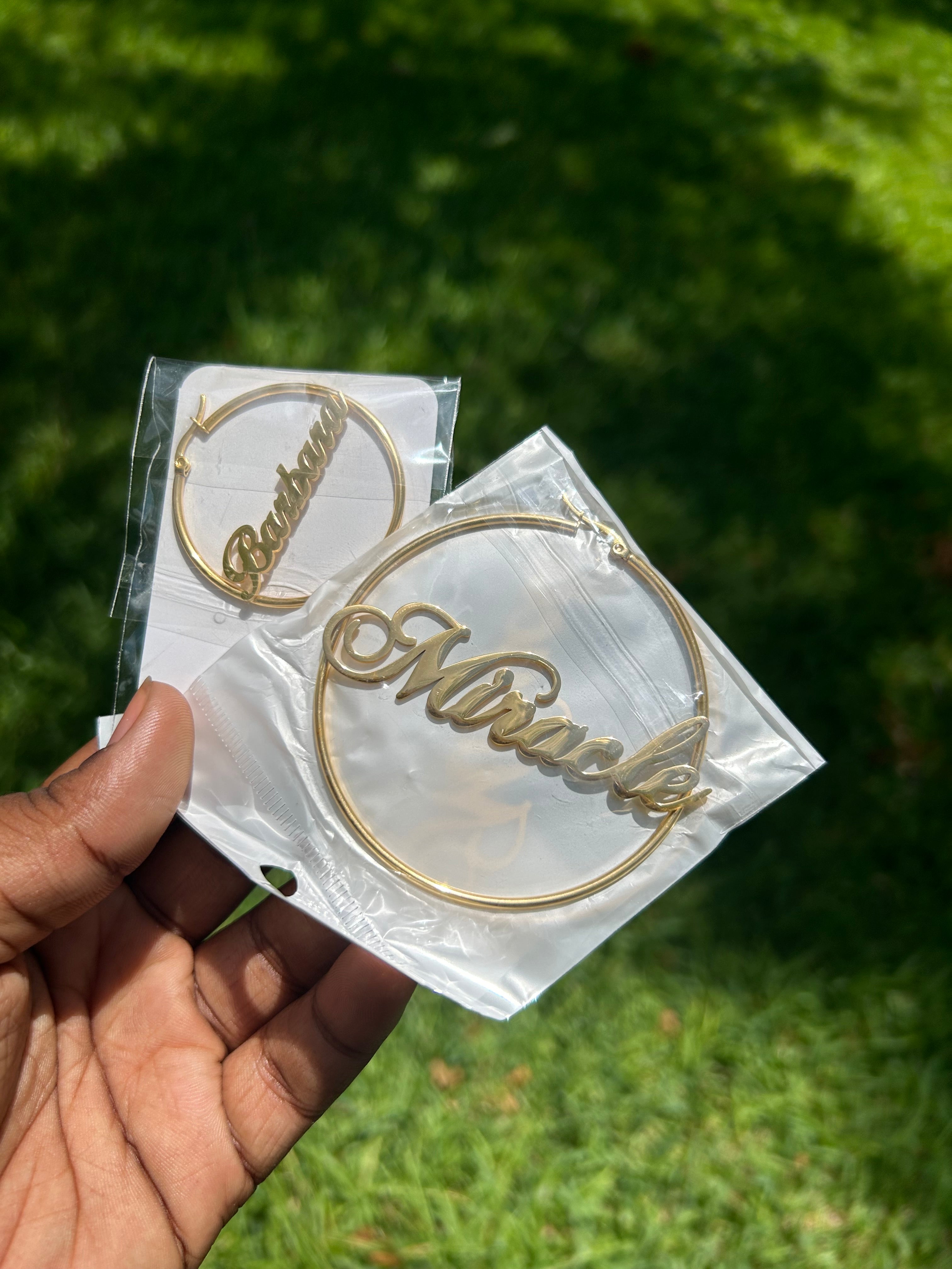 Custom Hoop earrings