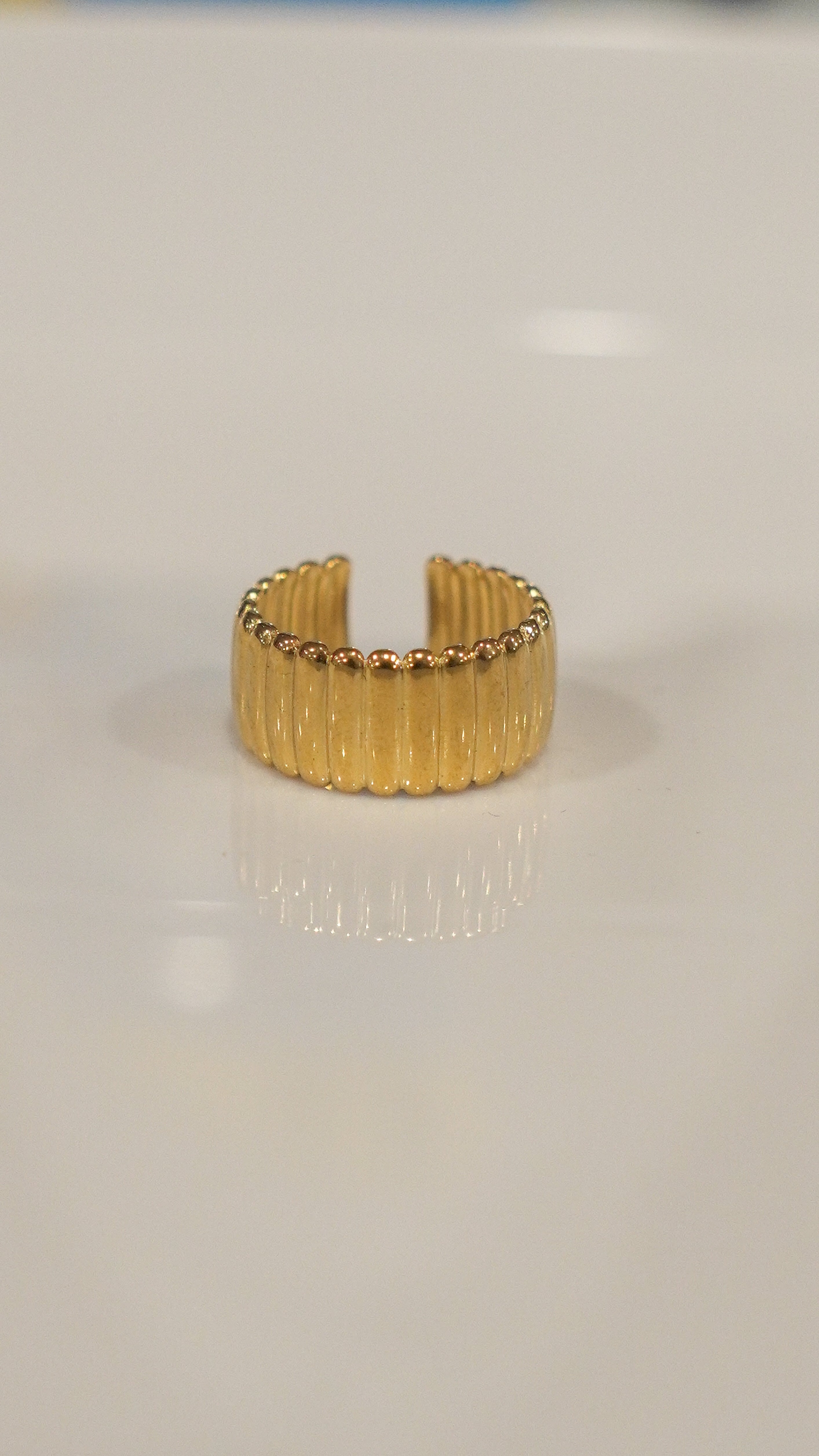 Gold Oval Band Ring