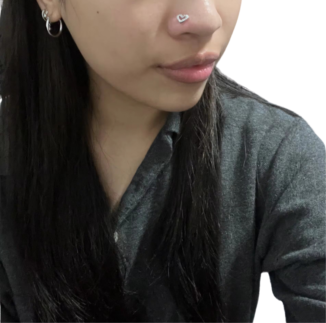 Heart Nose Stud