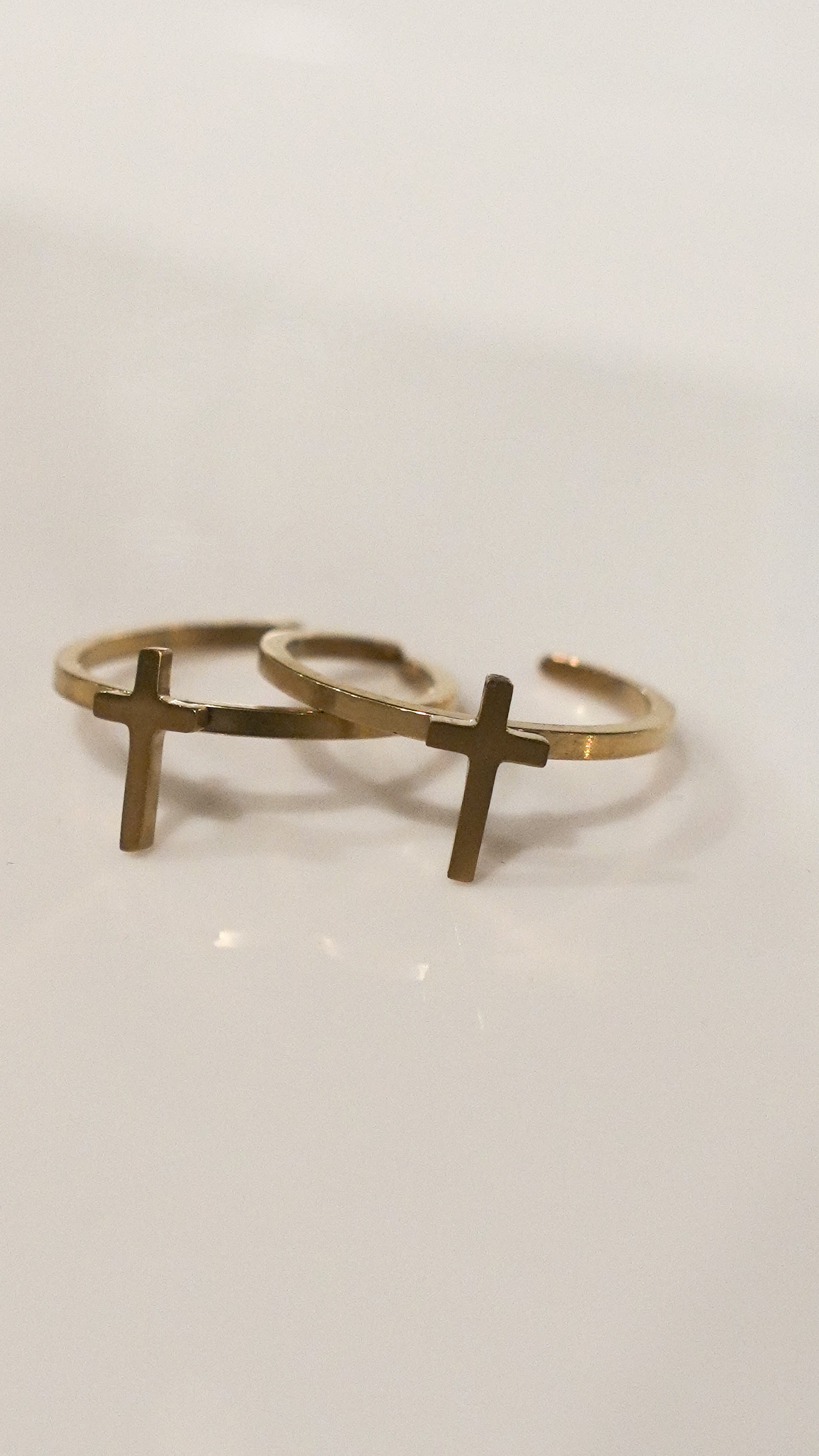 Dainty Cross Rings