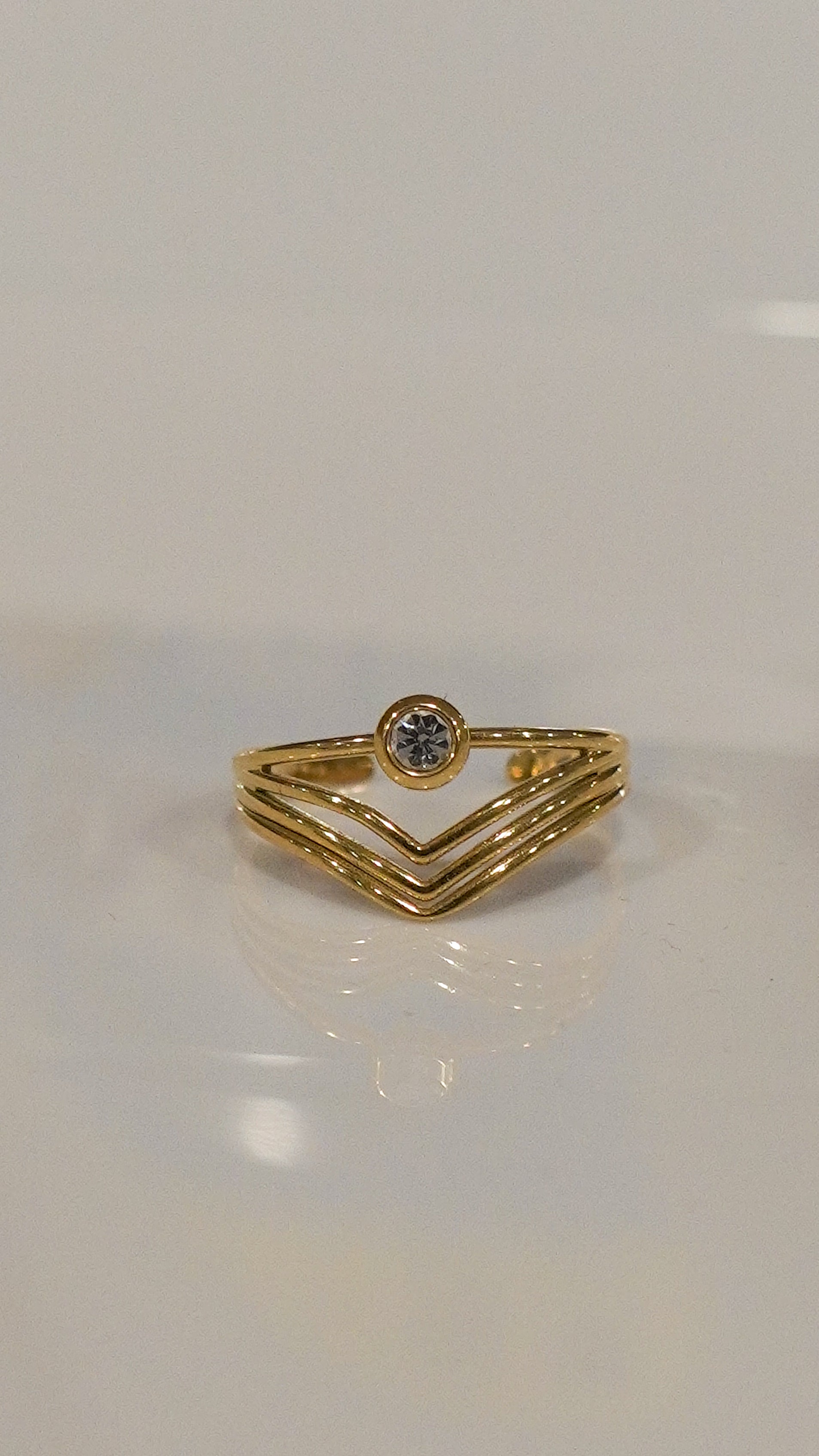 The Chevron Gem Ring