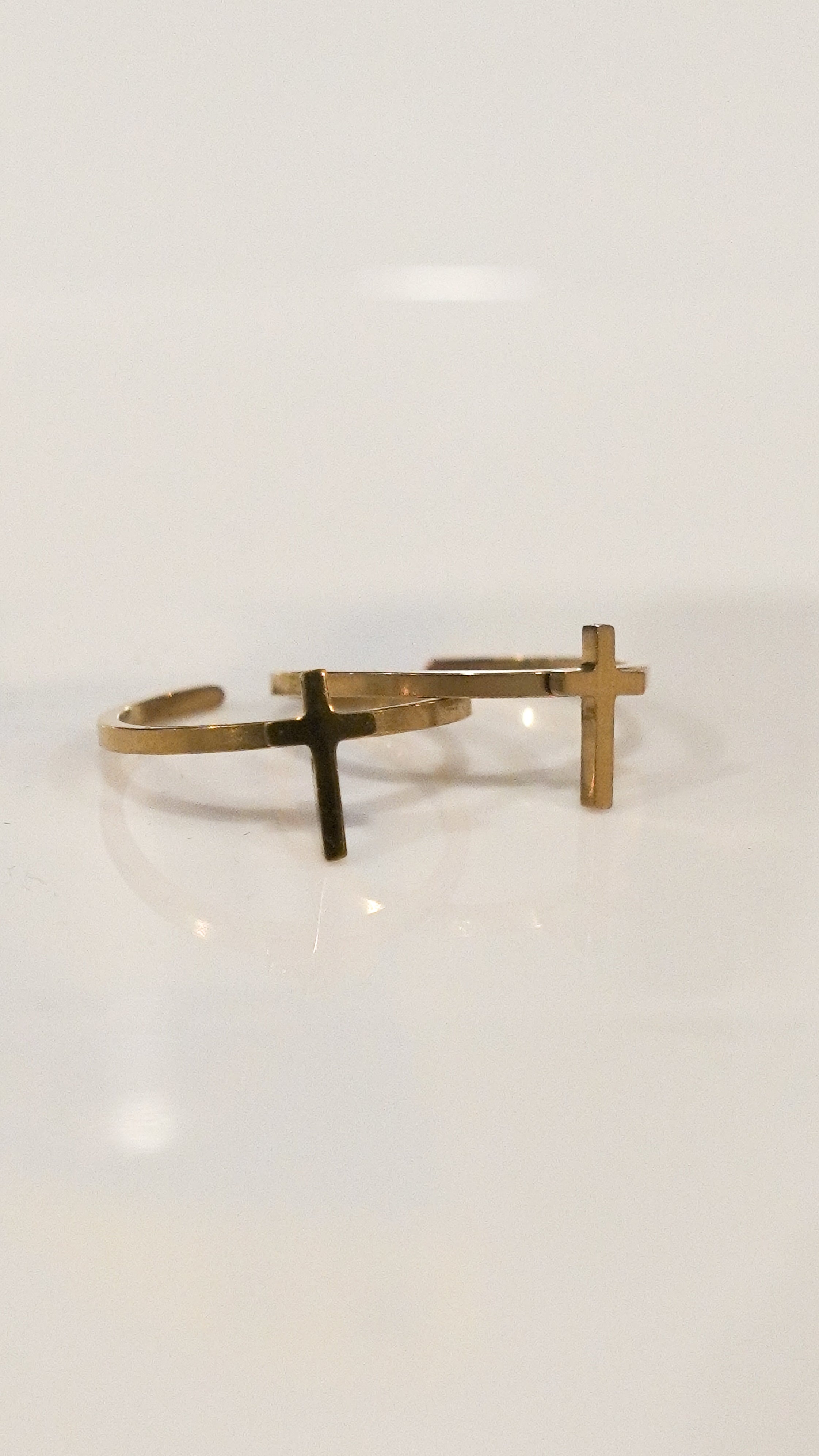 Dainty Cross Rings