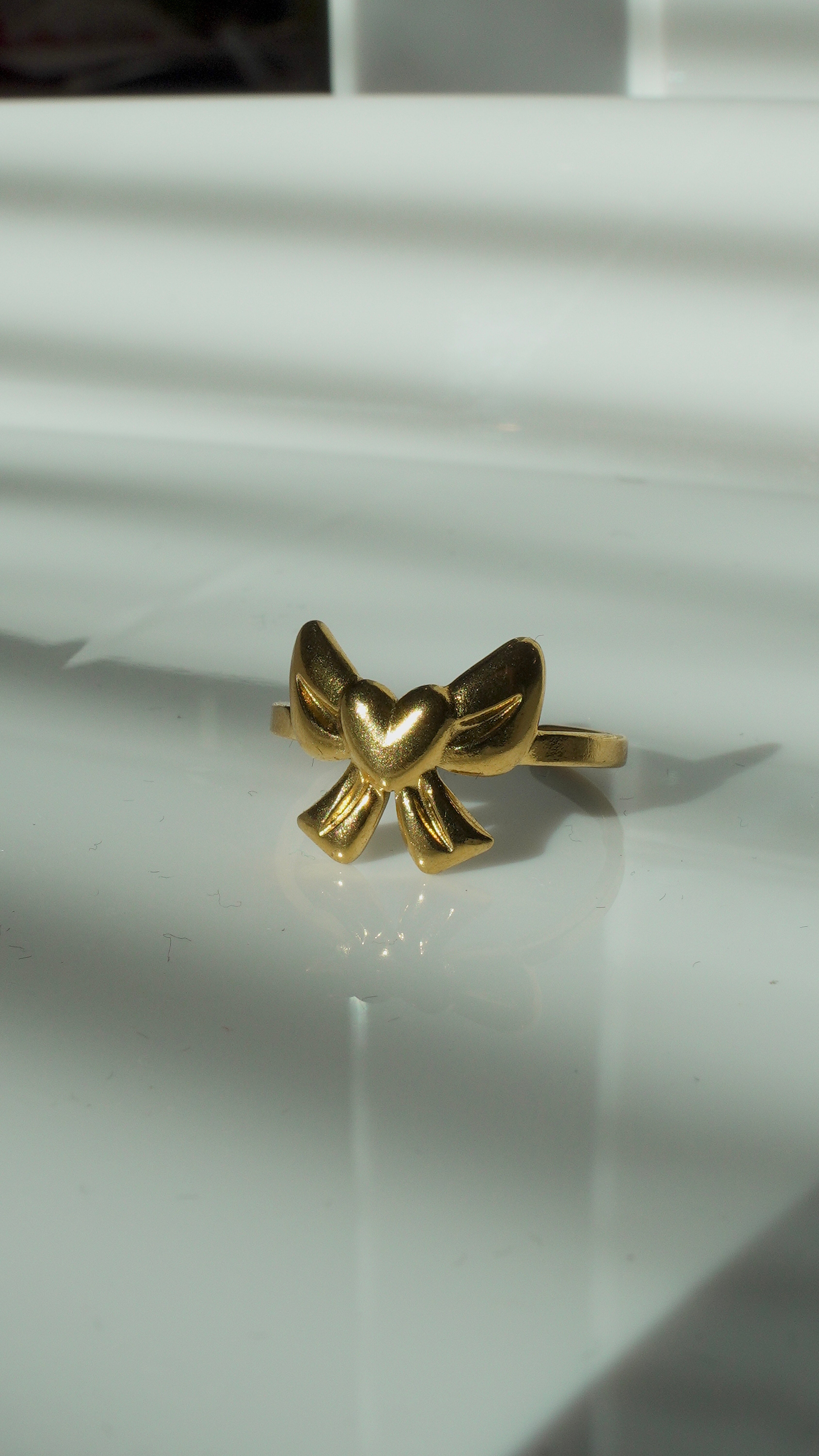 Coquette Bow Ring Adjustable