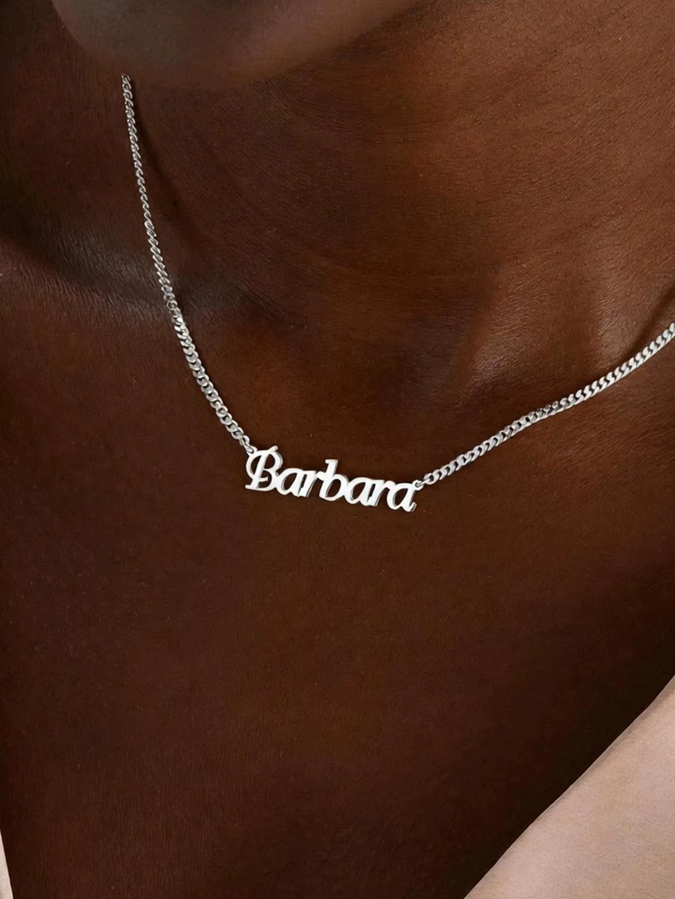Custom Necklace "Barbara Font"