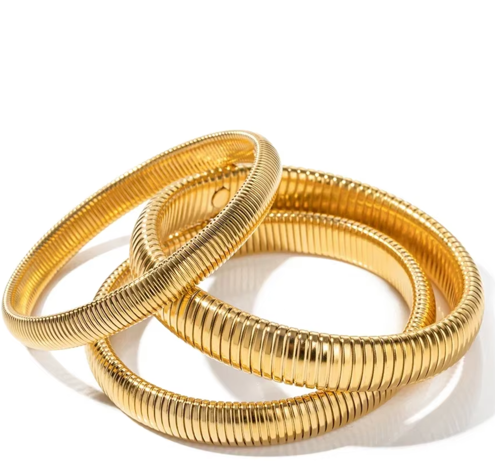 Golden Coil Bangles
